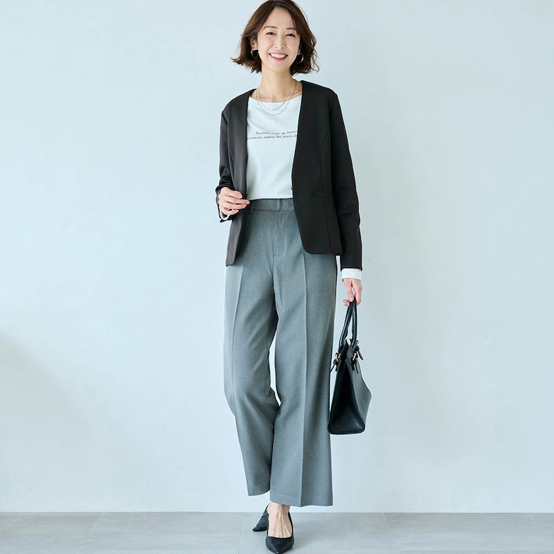 モデル身長169cm／M・股下68cm ※ジャケットのみ着用