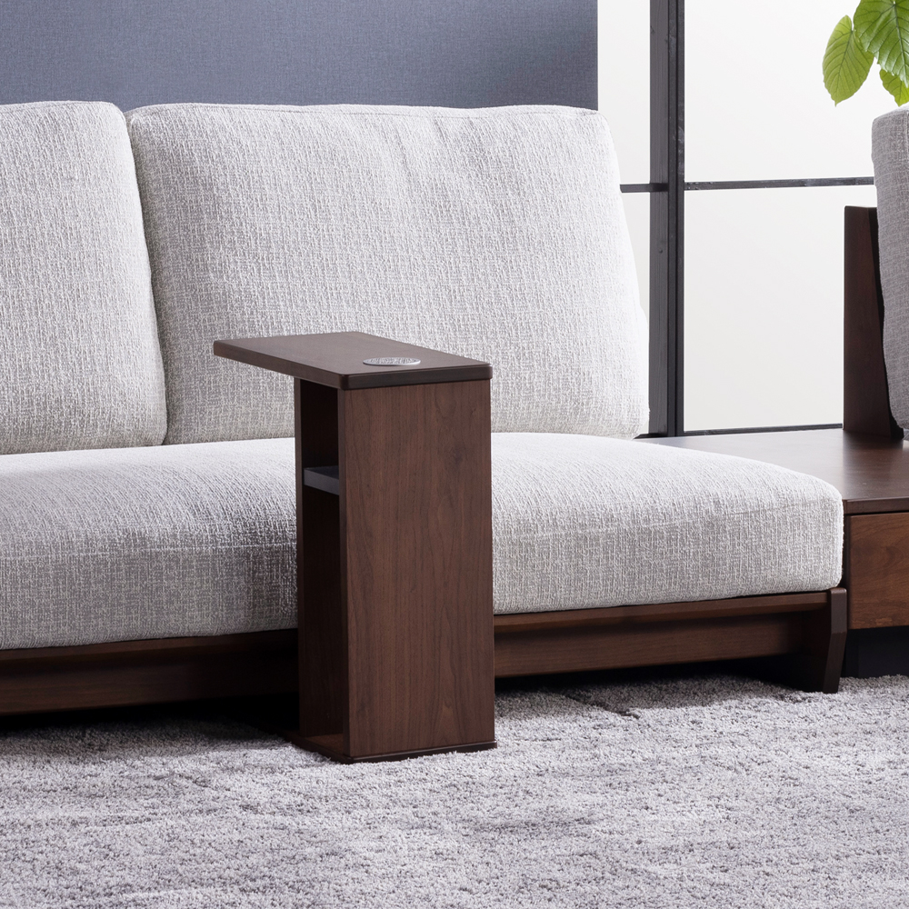 【堀田木工所】スマートフォン用無線充電器付きサイドテーブル 【アリエ -ALLIER-】 【堀田木工所】スマートフォン用無線充電器付きサイドテーブル 【アリエ -ALLIER-】