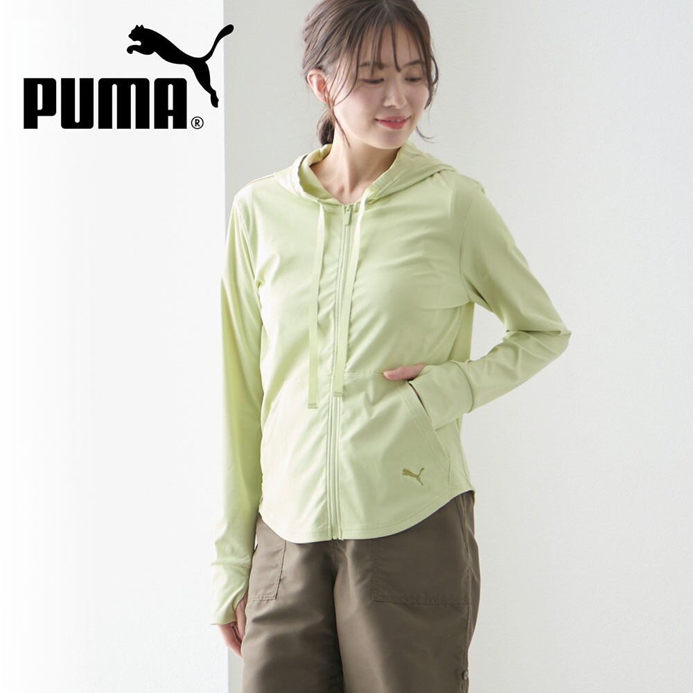 【プーマ/PUMA 】リブ素材UVジップアップパーカジャケット