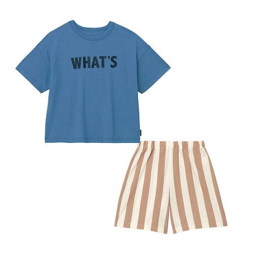 コーデが決まる薄くて涼しいＴシャツ＆ハーフパンツセット 【子供服 子供ズボン】