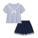 ペールブルー×ネイビー