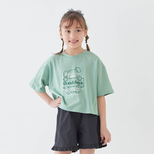 選べるプリントショート丈Ｔシャツ 【子供服】