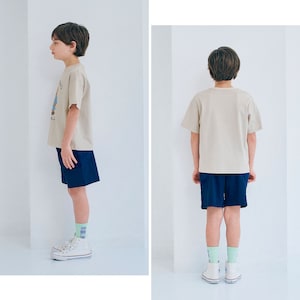 サンドベージュ（くま）／モデル身長130cm・130サイズ着用