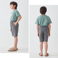 杢チャコール／モデル身長129cm・130サイズ着用