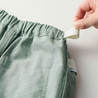 ウエスト左右脇から後ろゴム仕様でラクちん