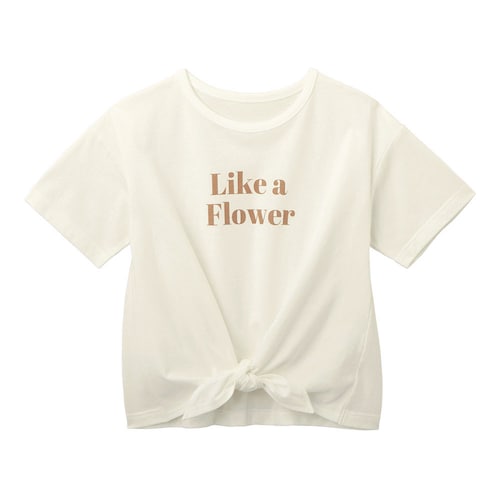 薄くて涼しい裾リボン半袖Ｔシャツ 【子供服】