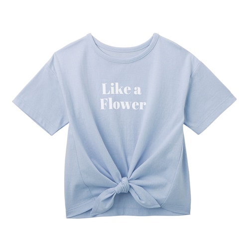 薄くて涼しい裾リボン半袖Ｔシャツ 【子供服】