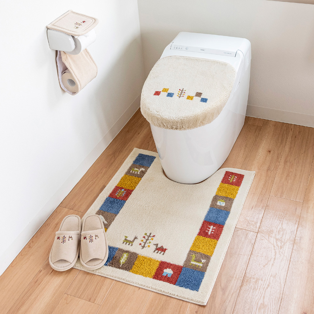 【ベルメゾン】ギャッベ調のトイレタリー[日本製]