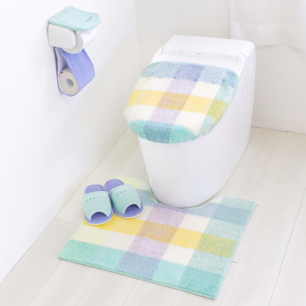 【ベルメゾン】カラフルチェック柄のトイレタリー