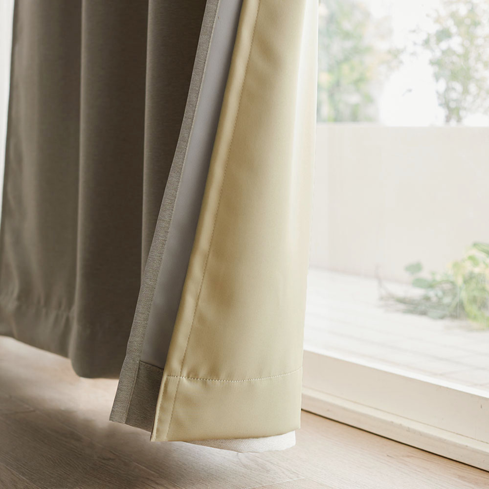 【ベルメゾン】【サイズが合えばお得】自宅のカーテンにつけるだけ!遮光・遮熱裏地ライナー