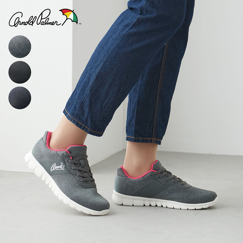 【アーノルドパーマー/ARNOLD PALMER】ハンズフリーで履けるニットスニーカー