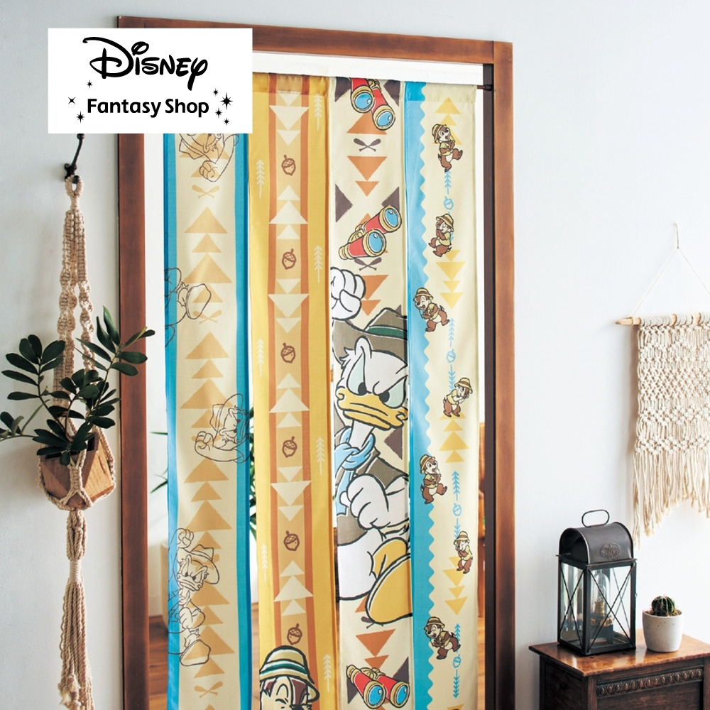 【ディズニー/Disney】4連のれん「ドナルド & チップ & デール」