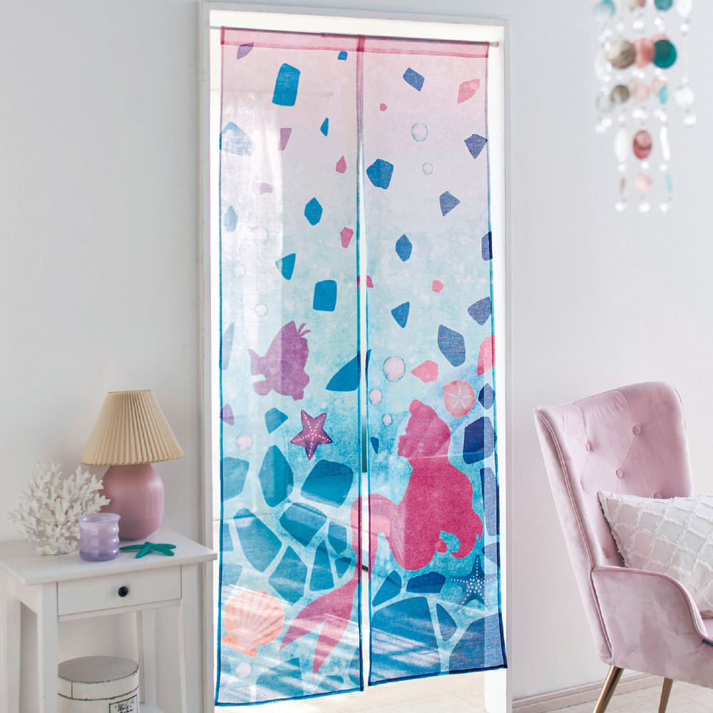 透け感のあるのれん「アリエル」(ディズニー/Disney) 透け感のあるのれん「アリエル」(ディズニー/Disney)