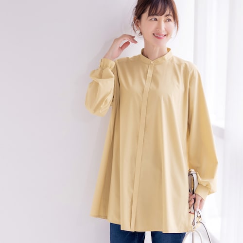 チュニックAラインシャツ(シワになりにくい）