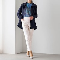 モデル身長173cm／M ※写真は撮影用のため股下+6cmになります。