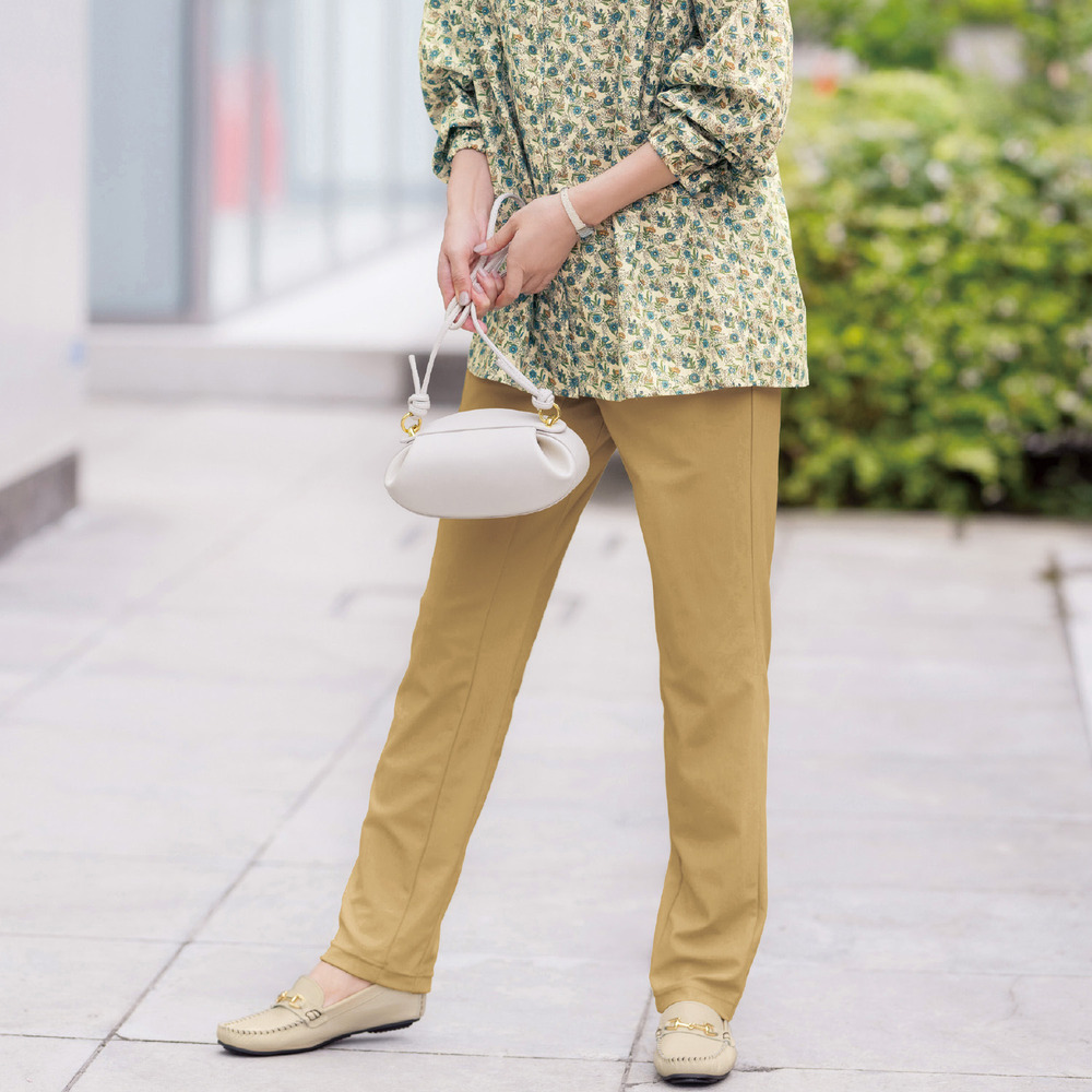 【花笑むとき/hana emu toki】全方向ストレッチ美脚パンツ 【日本製】