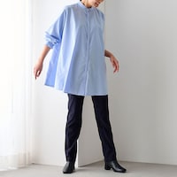 モデル身長167cm／M ※写真は撮影用のため股下+6cmになります。