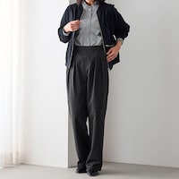 モデル身長167cm／M ※写真は撮影用のため股下+7cmになります。