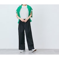 モデル身長170cm／M ※写真は撮影用のため股下+7cmになります。