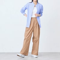 モデル身長170cm／M ※写真は撮影用のため股下+7cmになります。