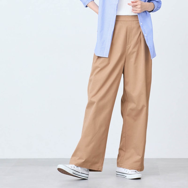 モデル身長170cm／M ※写真は撮影用のため股下+7cmになります。