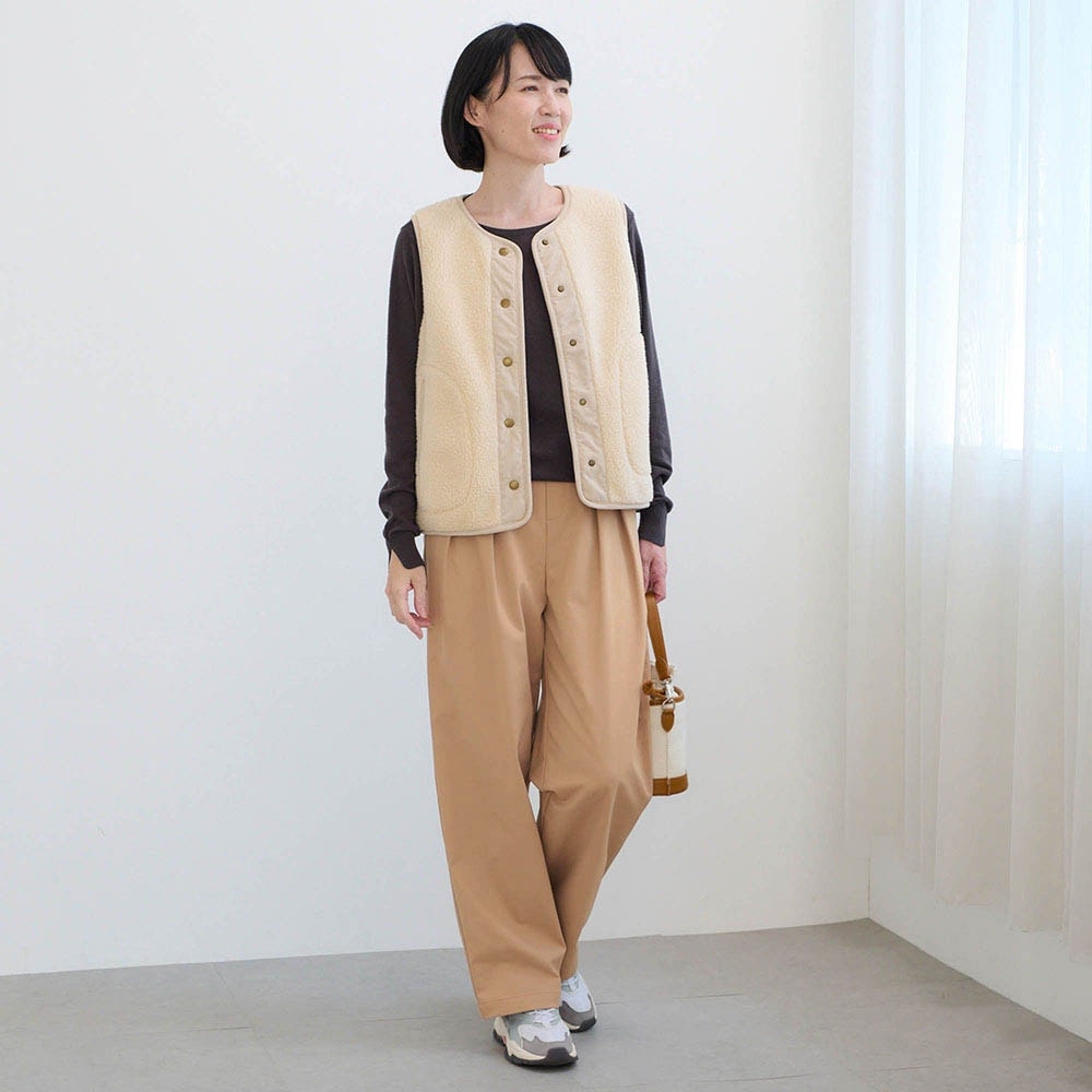 モデル身長170cm／M　※写真は撮影用のため股下+7cmになります。