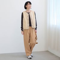 モデル身長170cm／M　※写真は撮影用のため股下+7cmになります。