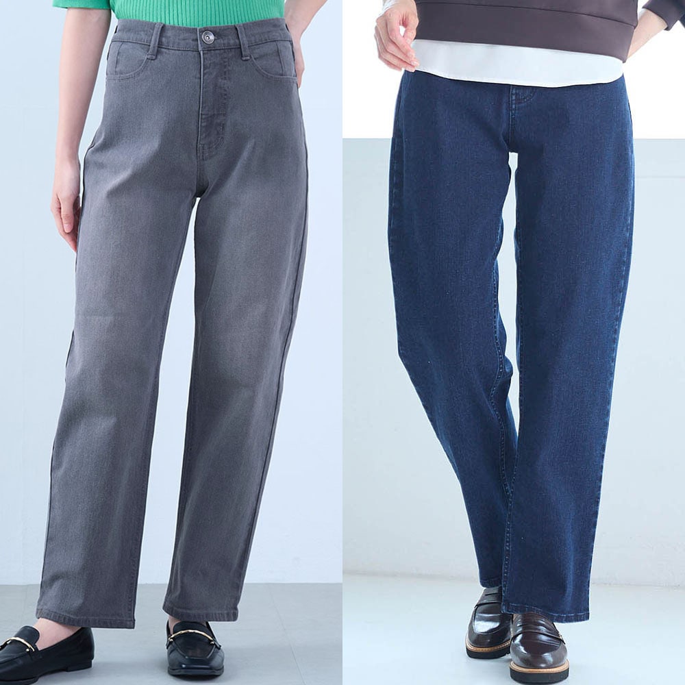 ゆるっとスラフィットデニムパンツ【シリーズ累計販売数5.1万点突破