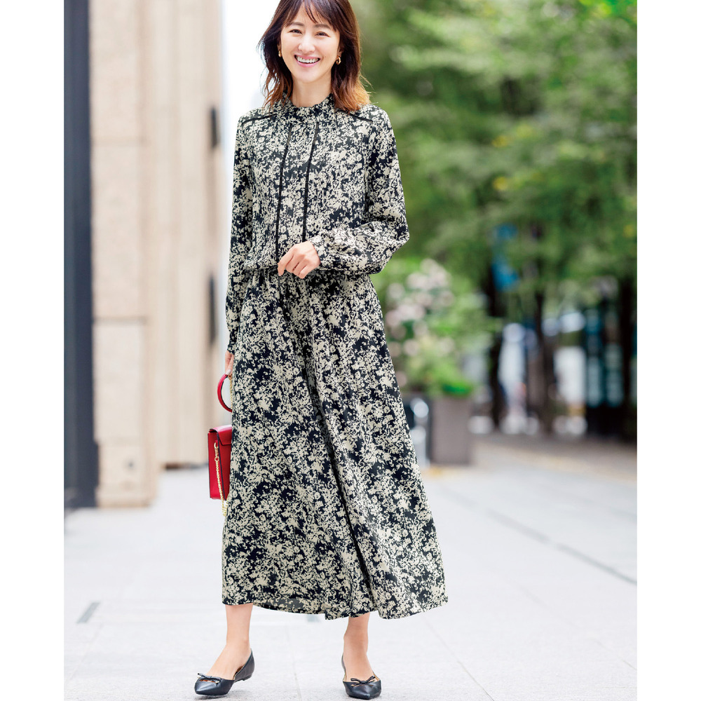 【花笑むとき/hana emu toki】着まわせるブラウス & スカーチョセットアップ