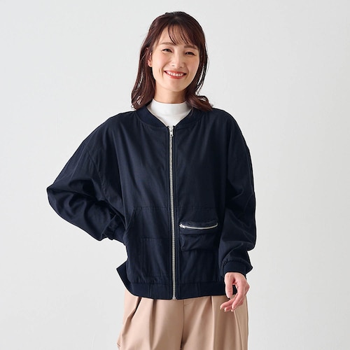 ガーゼ素材のブルゾン【MICHIKO LONDONコラボ】