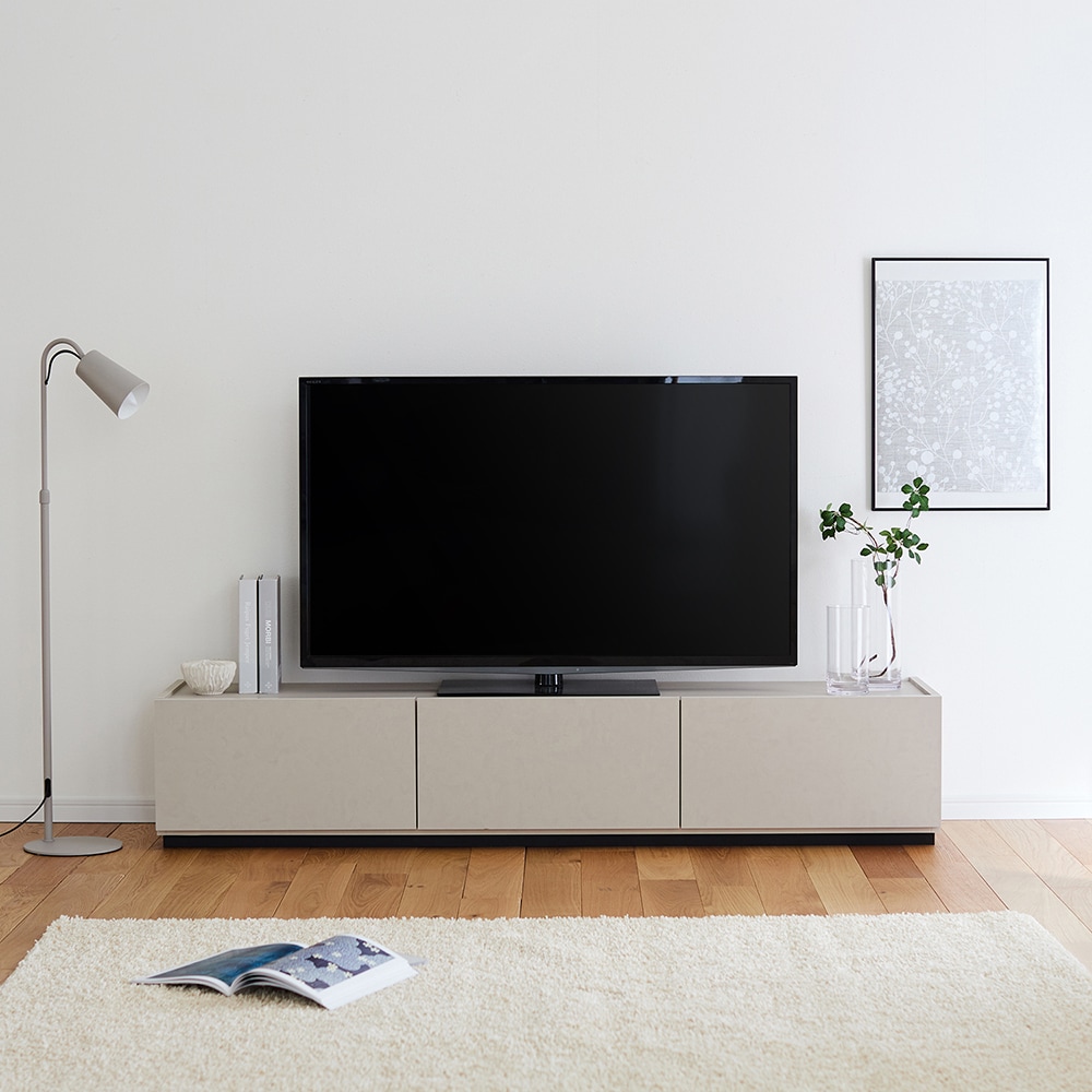 すっきり見えにこだわった木目調テレビ台 ＜幅150cm／幅176cm／幅210cm