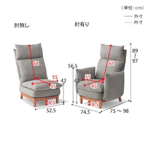 リクライニング時含む