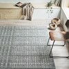 【ベルメゾン】モダンな切り替えデザインの防ダニ加工ラグ [日本製]