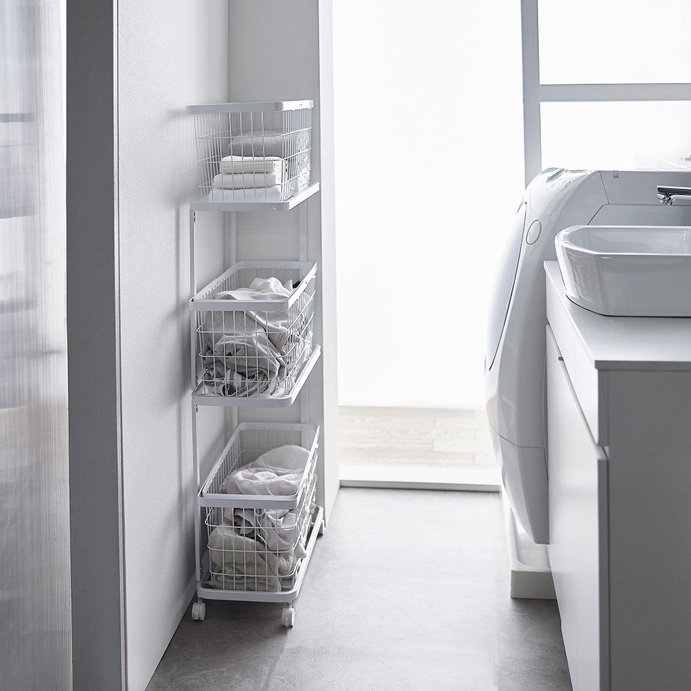 【タワー/tower】【ベルメゾンオリジナル】ランドリーワゴン スリム & ワイド