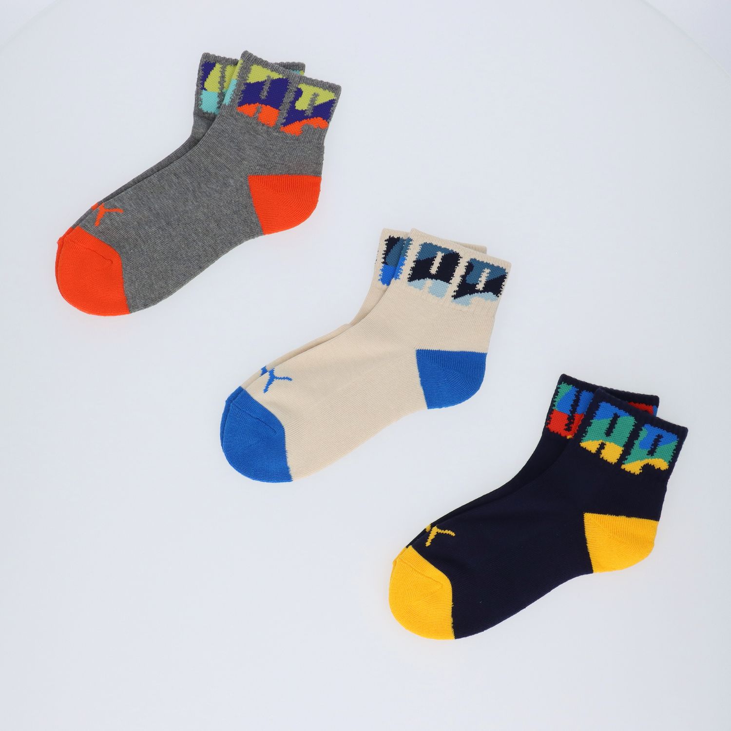 【プーマ/PUMA 】PUMAクォーターソックス3足組