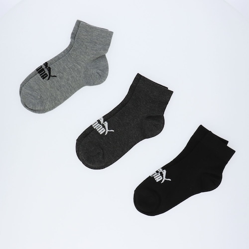 PUMAクォーターソックス3足組