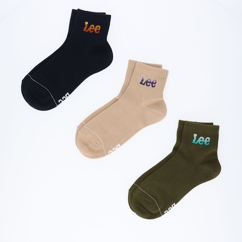 Leeクォーターソックス3足組
