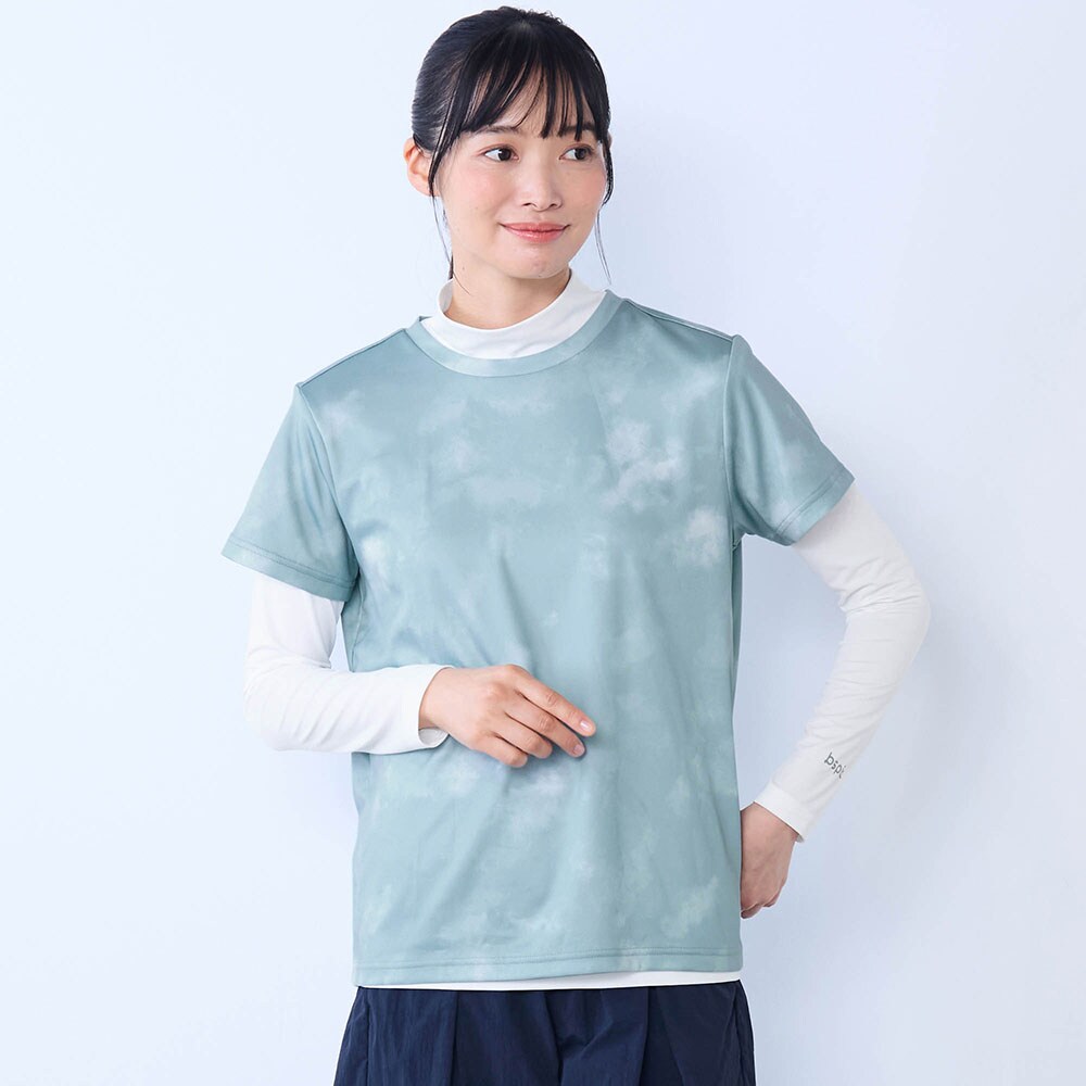 ミント系タイダイ柄