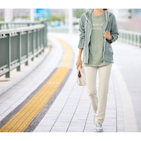 さらになめらかな履き心地に！ぐーんと伸びる美脚ジャージパンツ