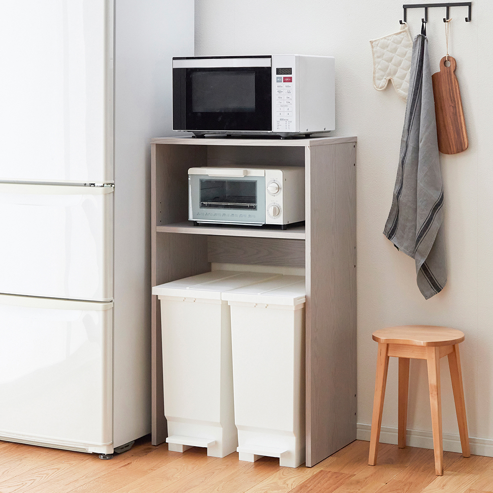 【ベルメゾン】ダストボックス上家電ラック