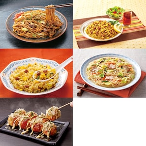 【ベルメゾン】レンジで簡単!お昼ご飯に便利な冷凍軽食セット 5種