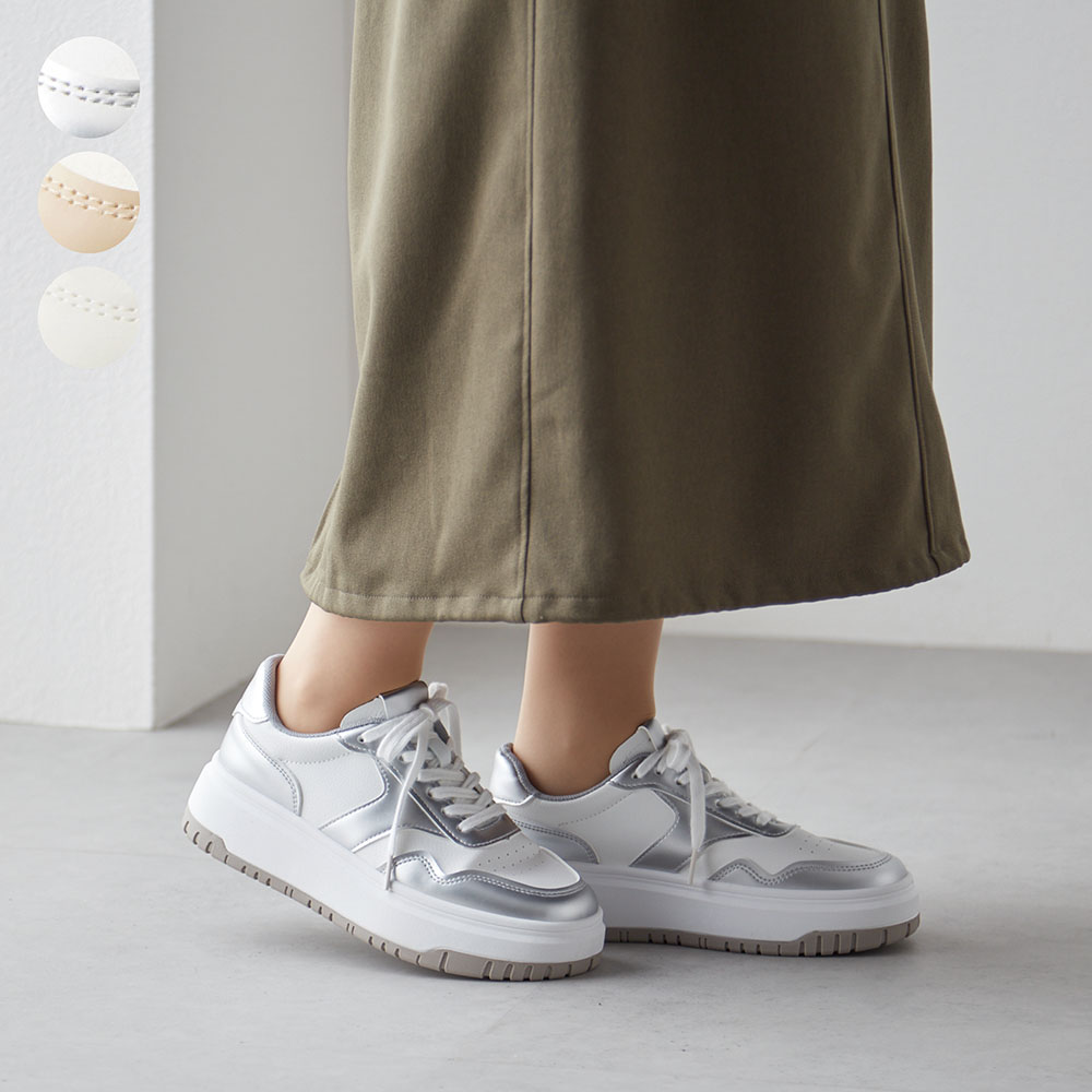 【ベルメゾン】レースアップスニーカー