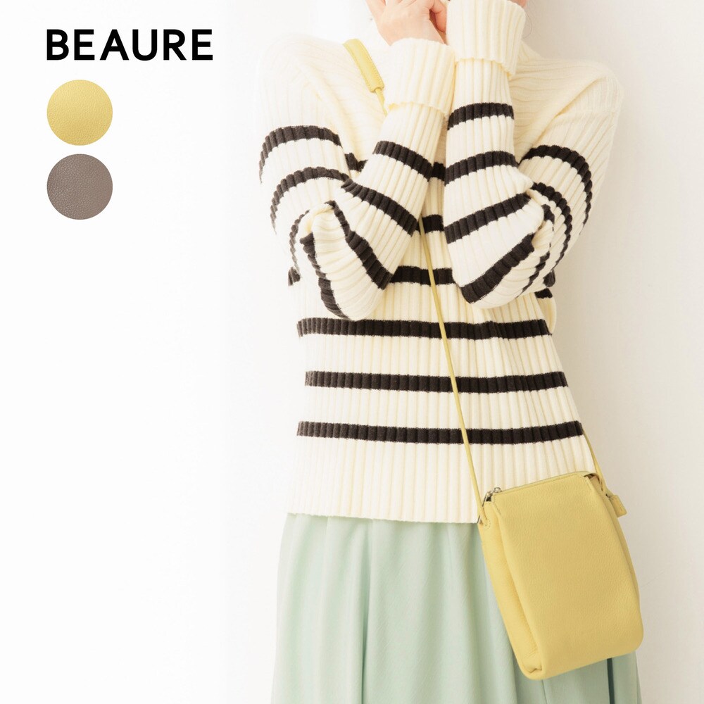 【ヴュレ/Beau're】本革コンパクトショルダーバッグ