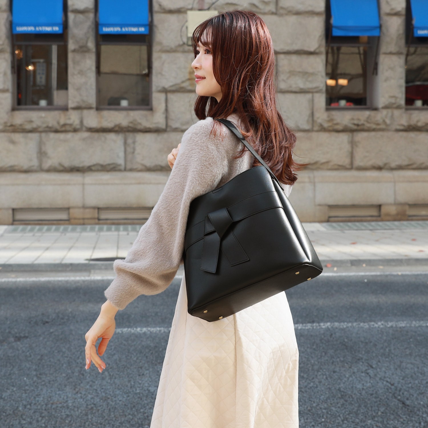 リボンワンショルダーバッグ(2WAY)【軽量】(アンディマンシェ