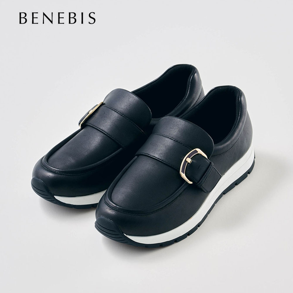 【ベネビス/BENEBIS】本革ローファースニーカー