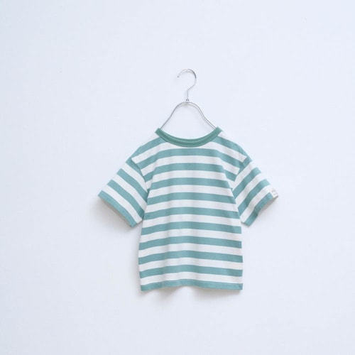 前も後ろもどちらでも着られるゆる半袖ボーダーTシャツ