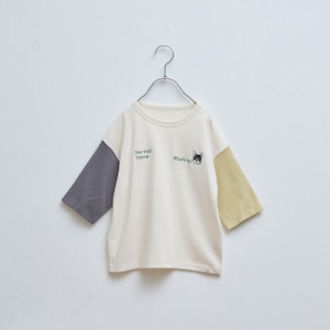 アイボリー×チャコール×イエロー(乾燥機ネームあり）※こちらの画像が最も近いお色味です。