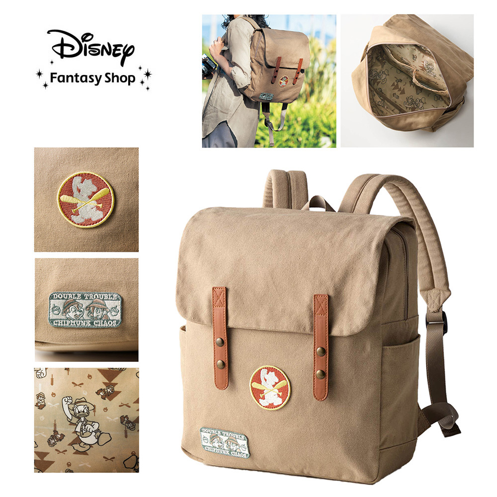 【ディズニー/Disney】刺繍リュックサック「ドナルド & チップ & デール」 【ディズニー/Disney】刺繍リュックサック「ドナルド & チップ & デール」
