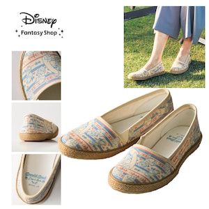 【ディズニー/Disney】エスパドリーユ風スリッポン「ドナルド & チップ & デール」