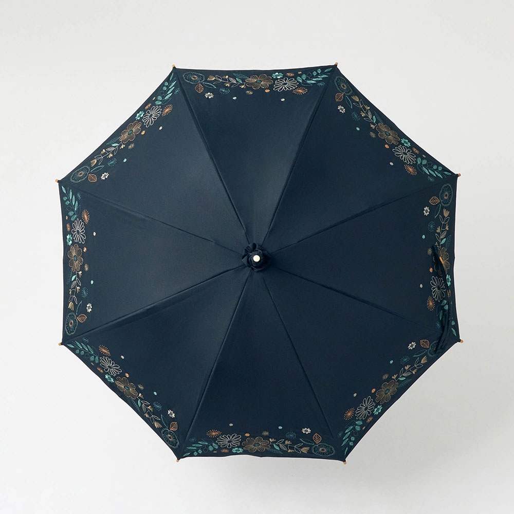 ブラック（刺繍のようなお花畑）